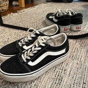 VANS platform lace up sneakers